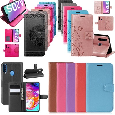 Hülle für Samsung Galaxy A20s Handy Tasche Case Schutz Schale Etui Flip Cover BF