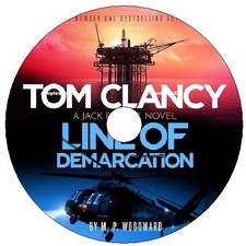 Tom Clancy Line of Demarcation by M.P. Woodward Talking Audio Book on MP3 CD