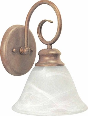 Volume Lighting V1081 Troy Single Light 11''H Bathroom Sconce