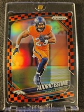 2025 Panini Prizm - Audric Estime Red And Black Checkerboard #226 SSP