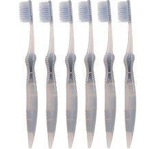 SoFresh Flossing Toothbrush - Adult Size  Your 1 Count Pack of 6 , Grey