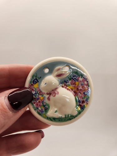 NOS Longaberger 1998 Easter Basket Bunny Tie-On 35637 - Picture 5 of 6