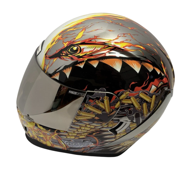 ICON Full Face Motorcycle Helmet Tinted Visor Airform Warthog