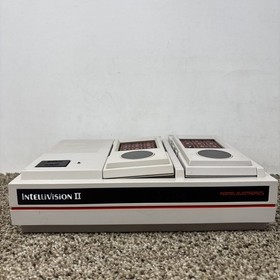 Mattel Intellivision II Console Bundle 10 Games All Cables 2 Controllers Tested