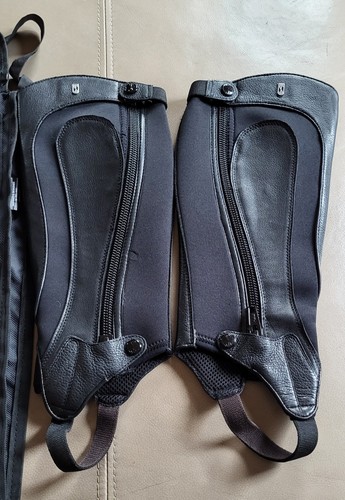 Tredstep  Medici Air Half Chaps  Black - Calf  14"  (35cm) Height  15" (38cm)