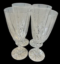 MIKASA CRYSTAL APOLLO PATTERN 7 3/4” ICED TEA GLASSES SET OF 4