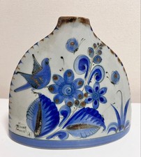 Vaso messicano Tonara Yaki El Palomar uccellino uccellino