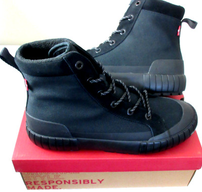 Levi's Strauss Men's La Paz 2.0 Lace Up Canvas Casual Boots All Black NIB