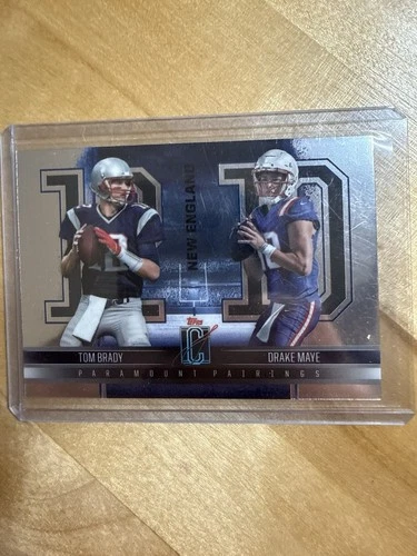 2025 Topps Paramount Pairings ~ Tom Brady / Drake Maye (NE Patriots) #PP-7