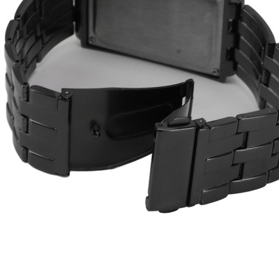 Dual Line Binary Watch Digital Blue LED Alloy Binary Fashion Wrist Watch For EUJ