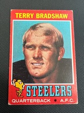 1971 Topps #156 Terry Bradshaw Rookie Card! RC! Pittsburgh Steelers HOF! Poor. rookie card picture