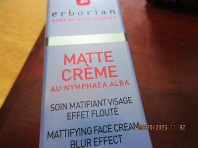 erborian Matte Creme Mattifying Face Cream Blur Effect 45ml/1.5oz. New In Box
