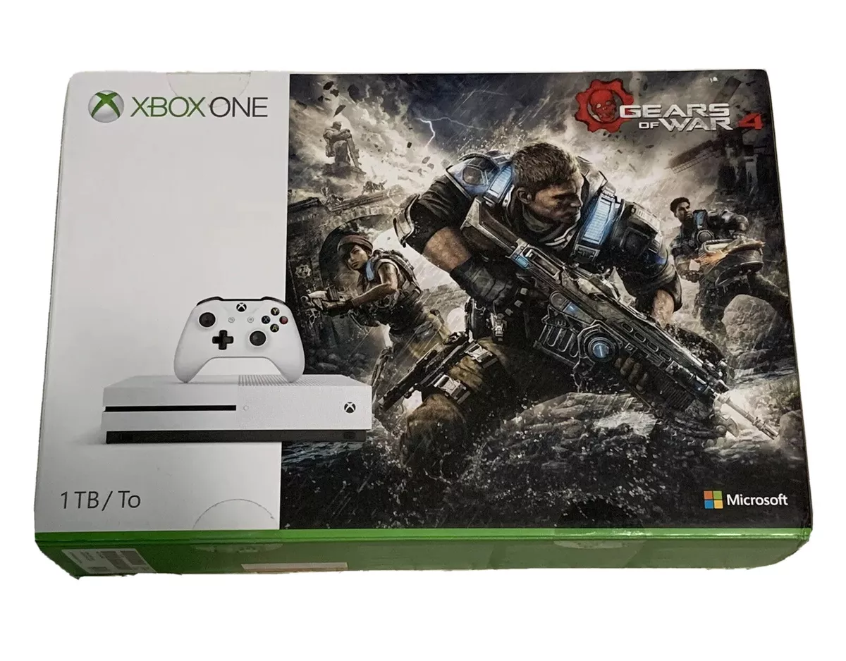 Microsoft Xbox One S Gears of War 4 1TB Console Bundle - White