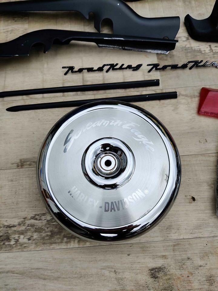 Harley Davidson Road King Screaming Eagle air filter cover and parts FLH 1995 eBay