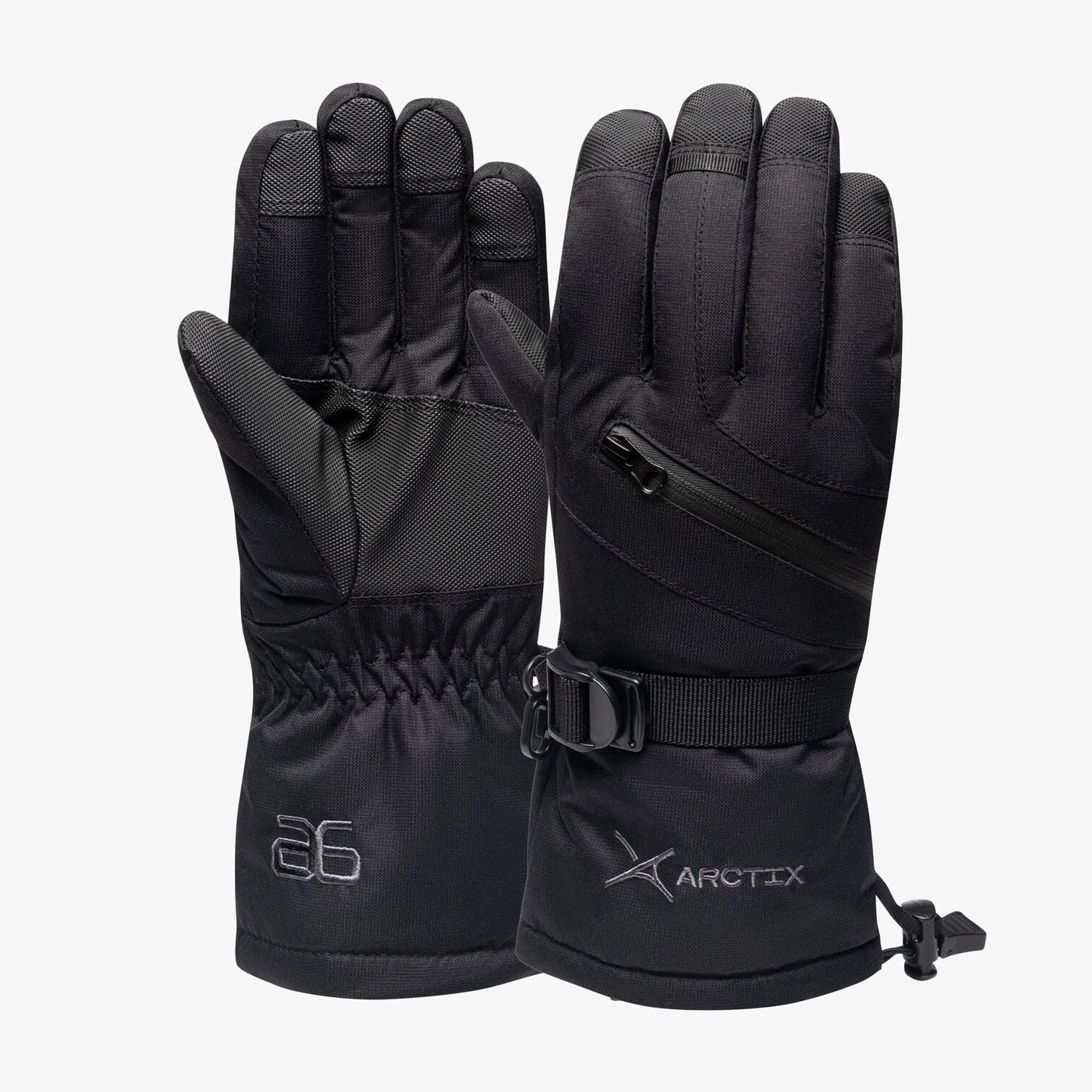 Arctix Women's Downhill Snowboard Ski Winter Games Gloves Size L Large Black