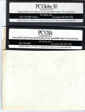 ITHistory 1990 IBM PC Software: PC USA/ PC GLOBE Demos  PC Globe  5.25"