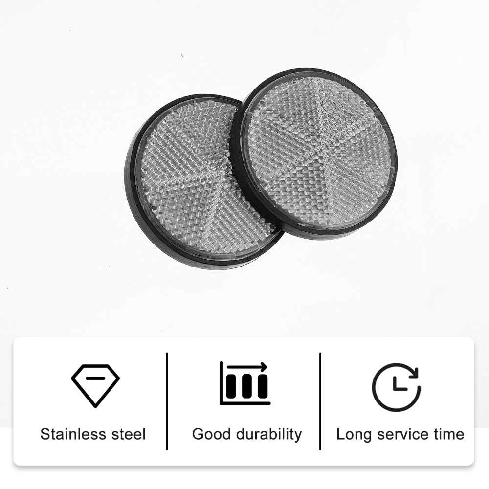 10 Pcs Bike Reflective Tape Bike Reflective Sticker Round Light