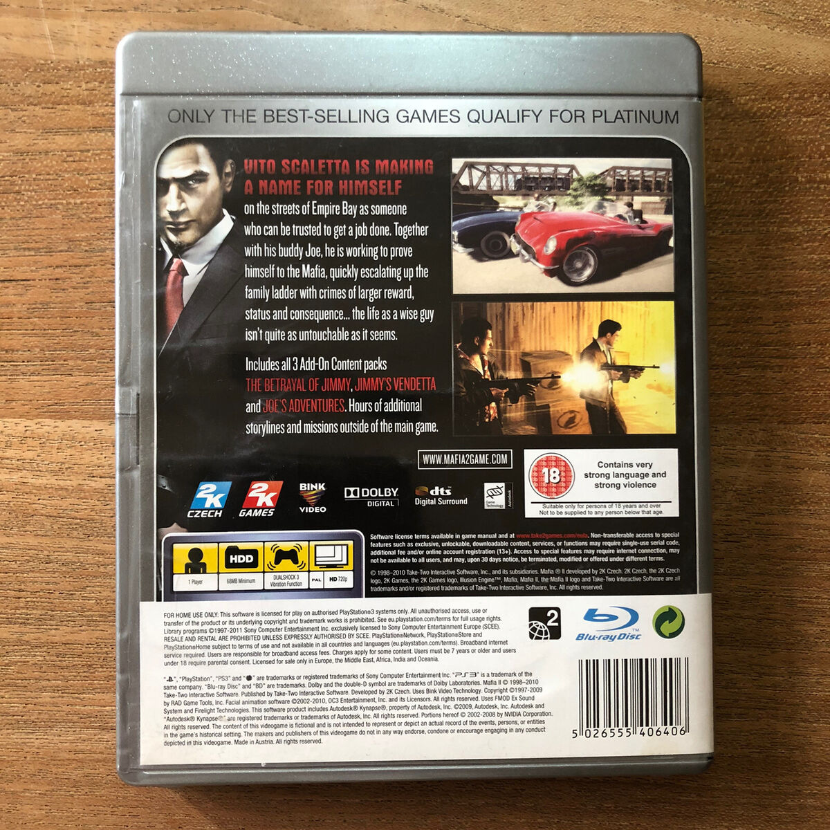 Mafia 2 : PlayStation 3 (PS3)