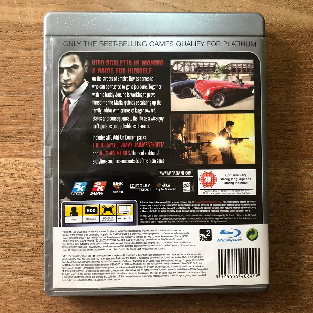 Mafia 2 Ps3 video game