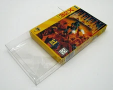 5x Clear Protective Box Protector Sleeve Cases For Sega Genesis 32x Cib Games
