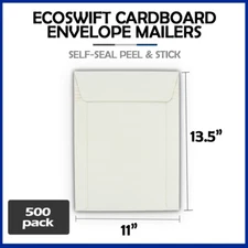 500 - 11 x 13.5 "EcoSwift" Brand Self Seal Ship Photo Cardboard Envelope Mailers