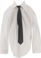 Collection By Michael Strahan Boys Long Sleeve ShirtTie Set White 10R NWOT 335