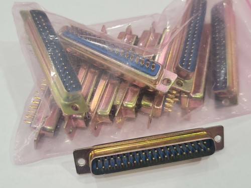 10Pcs DB37 2Row 37Pin Male Wire Solder Type Plug Connector - Picture 4 of 4