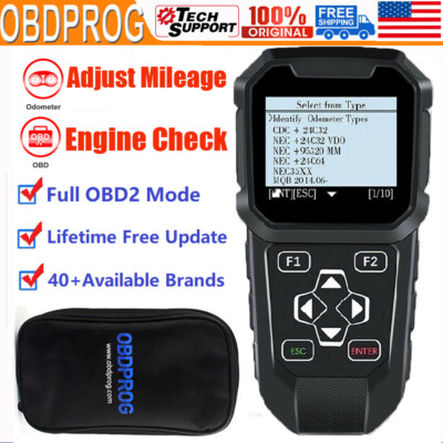 OBDPROG MT401 Car Adjust Mileage Correction Odometer Adjustment OBD2 Scan Tool