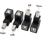 Angle 90°USB 2.0 Type B Male to USB B Female Adapter Printer Scanner Converter