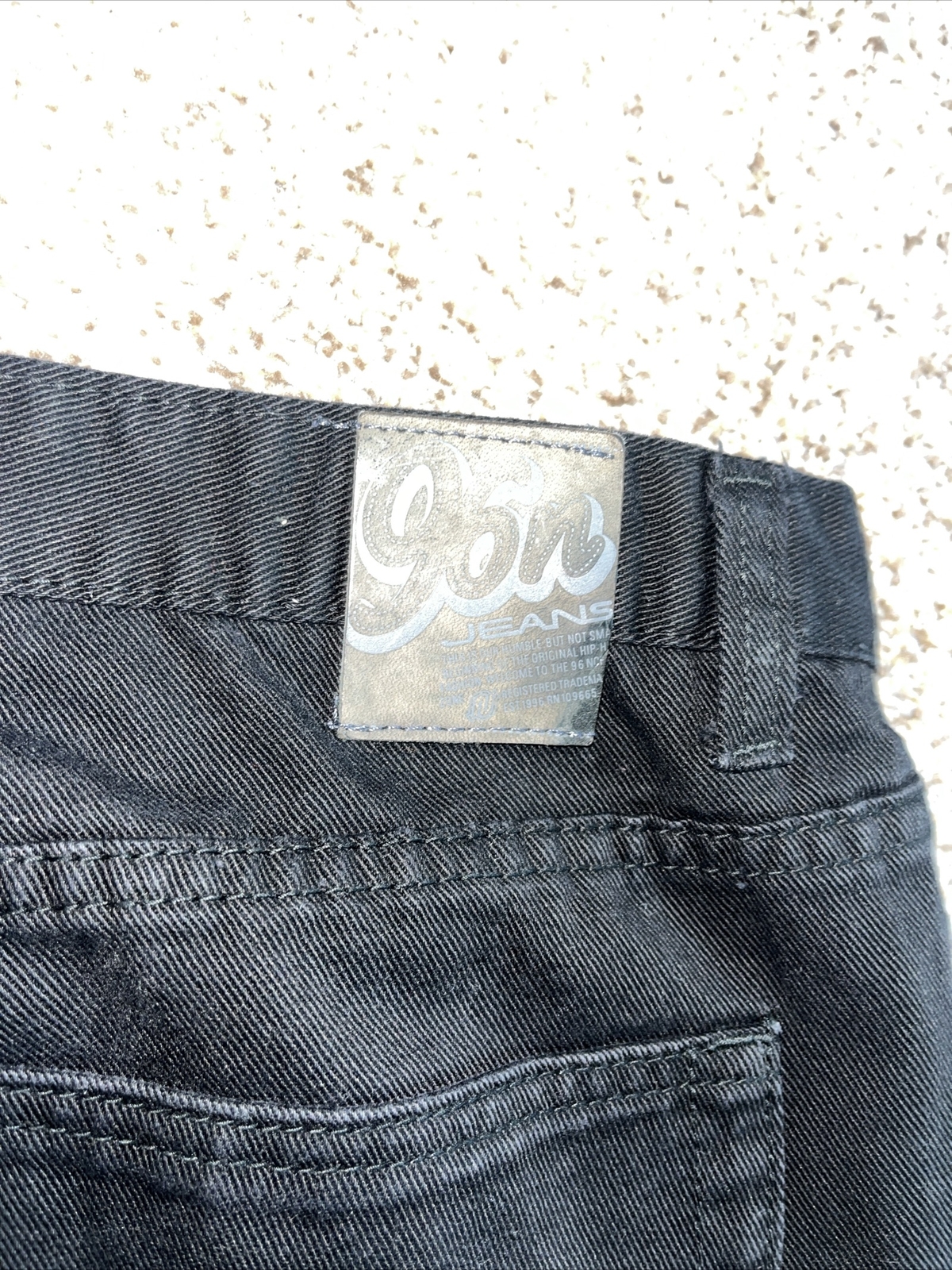 96 North Jeans Mens Black Denim 40x32 Actual 39 X 30 - View 15