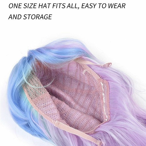 Women Long Wavy Synthetic Wig Ombre Natural Looking Heat Resistant Cosplay Party - Picture 9 of 21