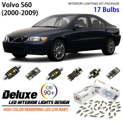LED Interior Light Kit for Volvo S60 2000-2009 LED Light Bulbs Accessories