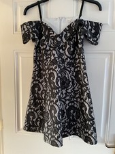 River Island dress black/white, size 12, worn once