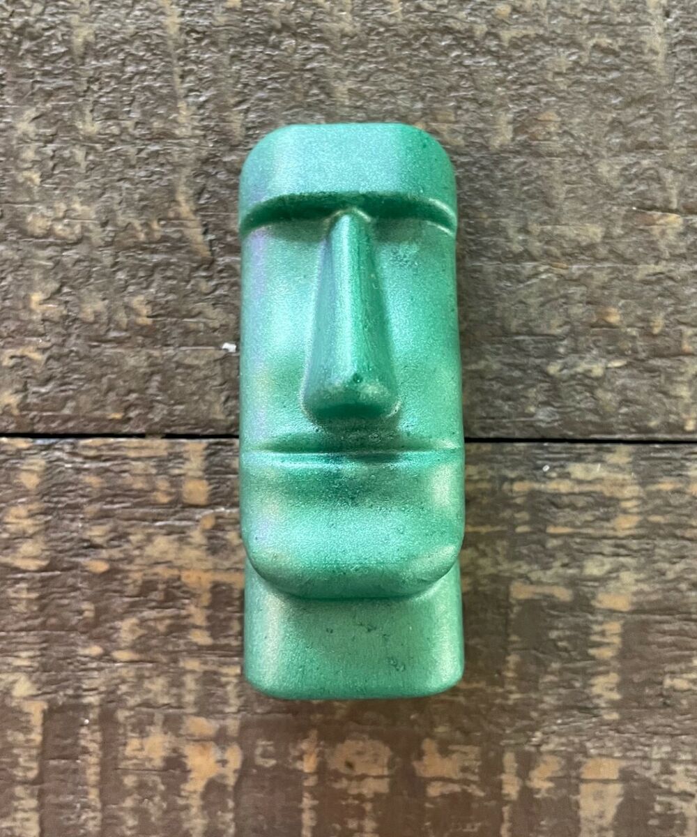  Moai Statue Easter Island Statue: Red Lip Resin Moai