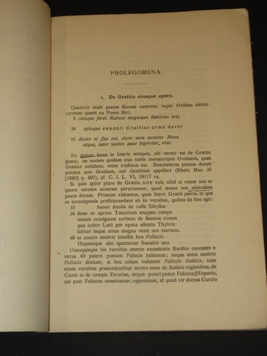 Gratti Cynegeticon Quae Supersunt GRATTIUS / GRATIUS / ENK (Ed) 1918 1st Edition - Picture 4 of 9