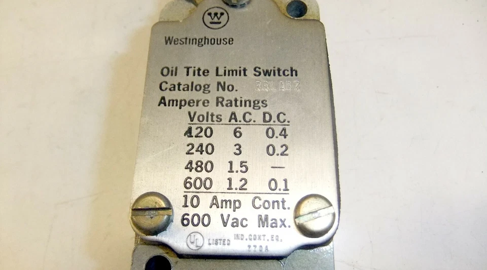 Interruptor de límite Westinghouse RRLAB2 Foto 2 de 3