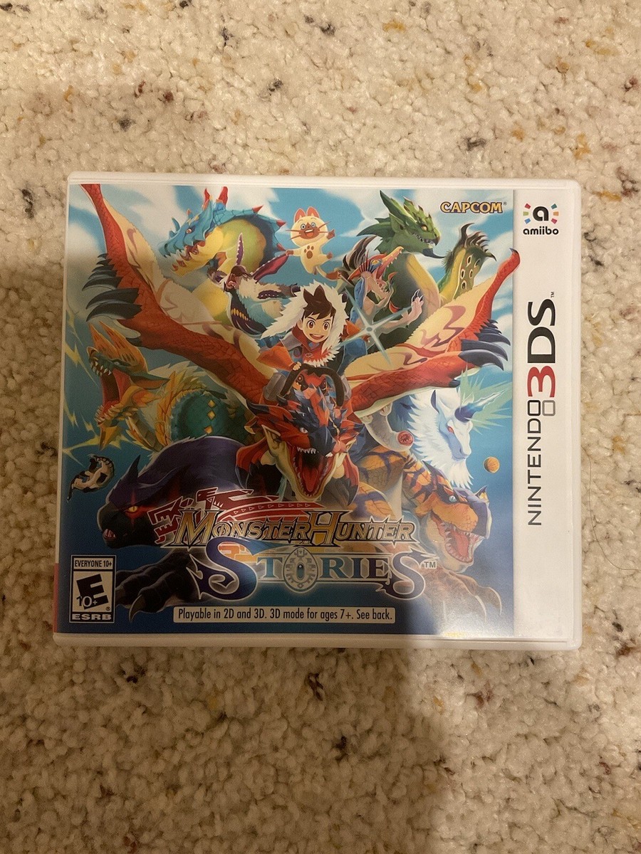 Monster Hunter Stories (Nintendo 3DS) XL 2DS Game w/Case & Insert
