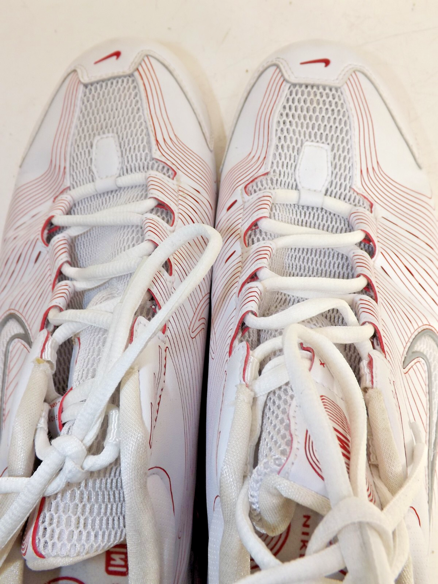 Nike Shox NZ Laser White & Red Pin stripe Running Shoe - Men\'s size 11.5 Nike Shox NZ Laser White & Red Pin stripe Running Shoe  main image 4