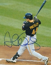 Signed  8x10 ALEX PRESLEY Pittsburgh Pirates Autographed photo - COA 