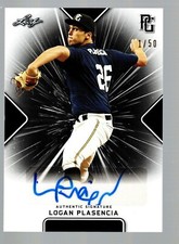 2021 Leaf Perfect Game Showcase Autographs Black #BALP1 Logan Plasencia 1/50