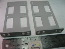 Set of 2 Rack Mounting Ears 2RU 3.5-in high Heavy Gauge Used