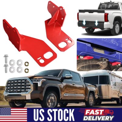 2x Carbon Steel Towing Tray For Toyota For Tundra 2022-2024 Recovery Tow Points