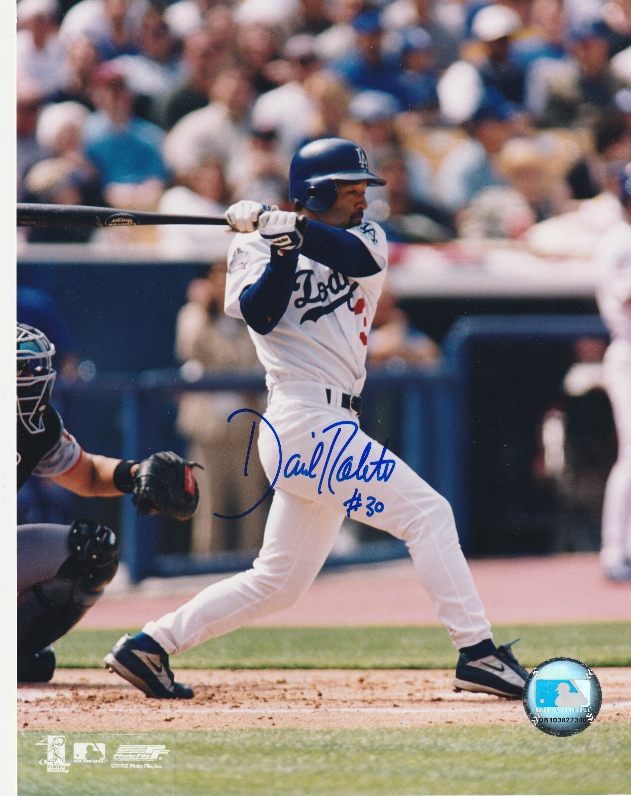 Dave Roberts Autographed Signed Los Angeles Dodgers ACTION 8x10 