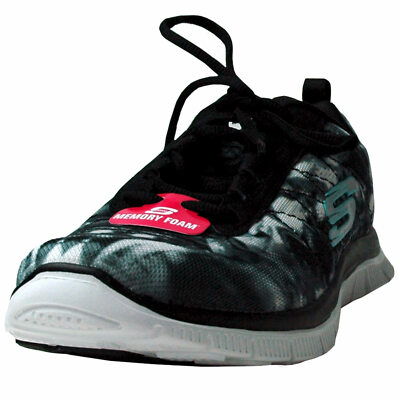 Skechers Damen Sneakers Flex Appeal-Cosmic Rays black/white 12447/BKW