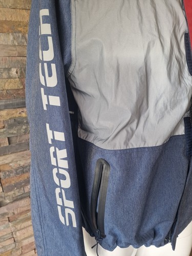 MEN'S HILFIGER Tommy Jeans Mesh Sport Tech Denim Jacket. Lightweight SMALL vvgc - Picture 4 of 8
