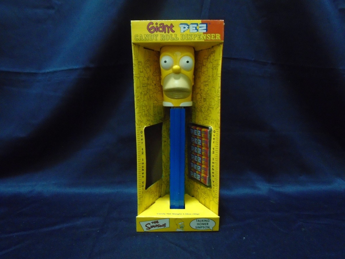 Giant PEZ Candy Roll Dispenser シンプソンズ The Simpsons TALKING HOMER SIMPSON Giant PEZ Candy Roll