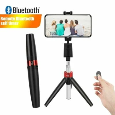 Perche Selfie Stick Bluetooth Trepied +Telecommande 3 en 1 Pour Tout Telephone - Photo 1/4