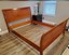 *gorgeous* ethan allen avenue collection queen sleigh bed 18-5640 finish 320