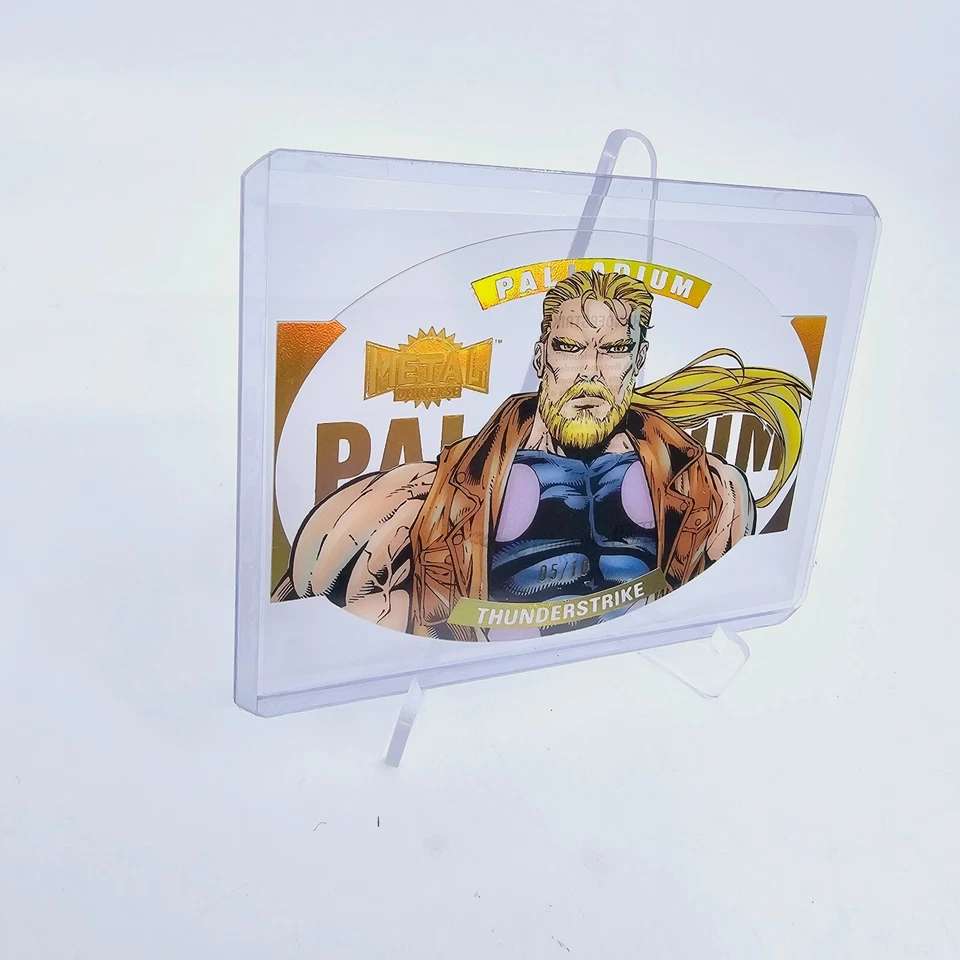 2024 Marvel Metal Universe Avengers THUNDERSTRIKE #P-27 Palladium GOLD /10 🔥 - Image 2 of 4
