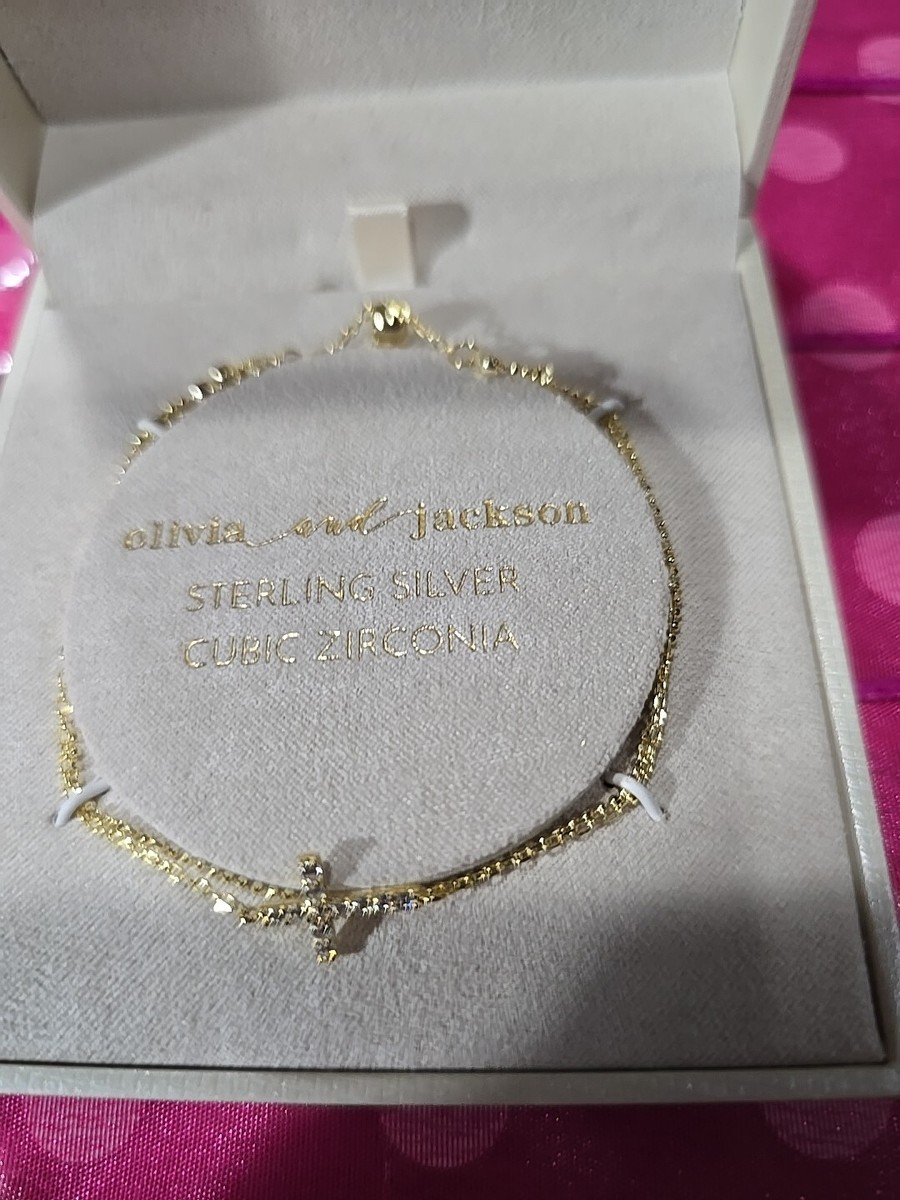 Cate d' Argent Gold Tone 925 Sterling Silver Adjustable Bracelet